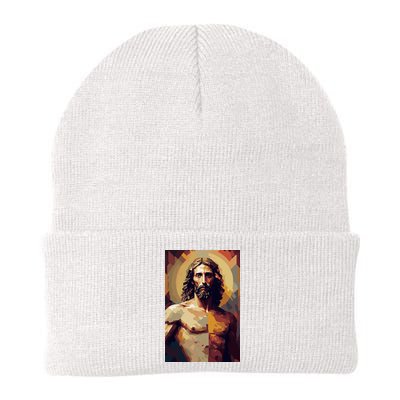 Jesus Christ Stained Glass Art Beanie