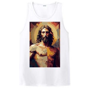 Jesus Christ Stained Glass Art PosiCharge Competitor Tank