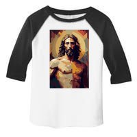 Jesus Christ Stained Glass Art Toddler Fine Jersey T-Shirt