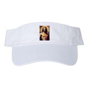 Jesus Christ Stained Glass Art Valucap Bio-Washed Visor