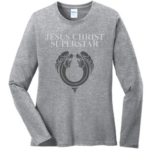 Jesus Christ Superstar Red Ladies Long Sleeve Shirt