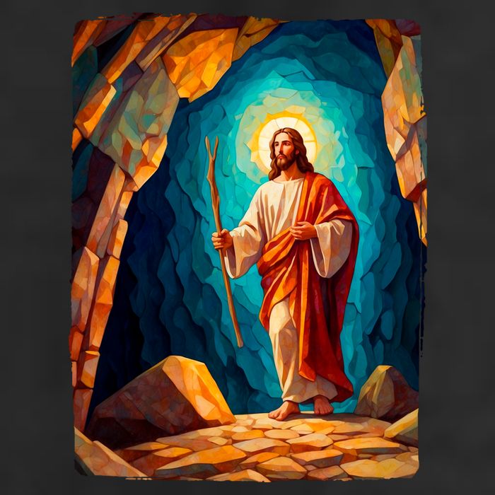 Jesus Christ Scene Portrait 25L Jumbo Tote