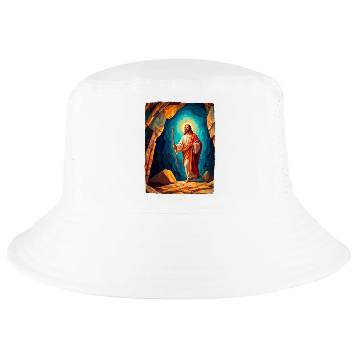 Jesus Christ Scene Portrait Cool Comfort Performance Bucket Hat