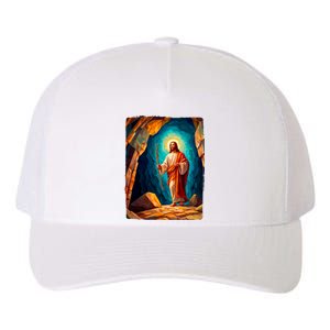 Jesus Christ Scene Portrait Yupoong Adult 5-Panel Trucker Hat