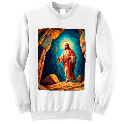 Jesus Christ Scene Portrait Sweatshirt