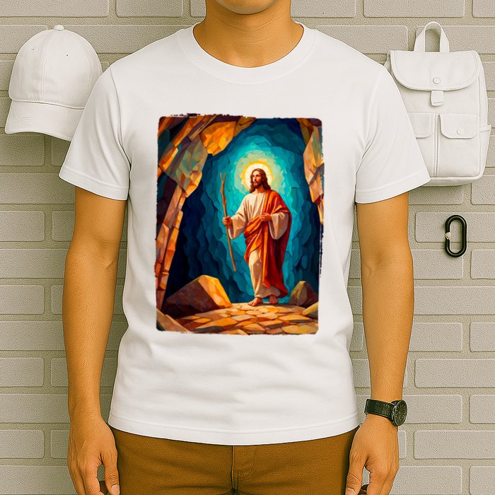 Jesus Christ Scene Portrait T-Shirt