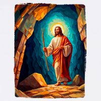 Jesus Christ Scene Portrait T-Shirt