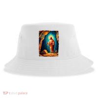 Jesus Christ Scene Portrait Sustainable Bucket Hat