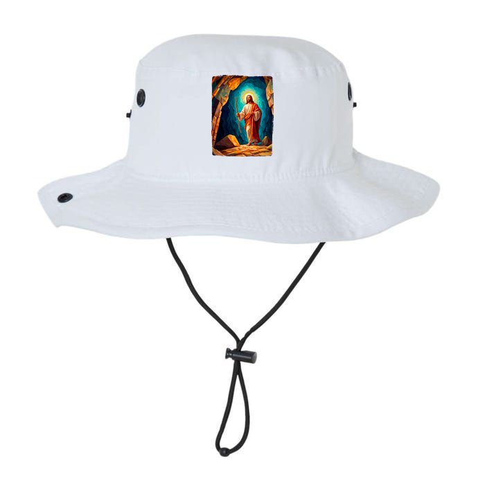 Jesus Christ Scene Portrait Legacy Cool Fit Booney Bucket Hat