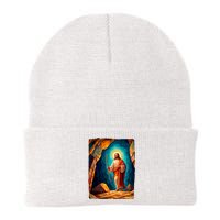 Jesus Christ Scene Portrait Knit Cap Winter Beanie