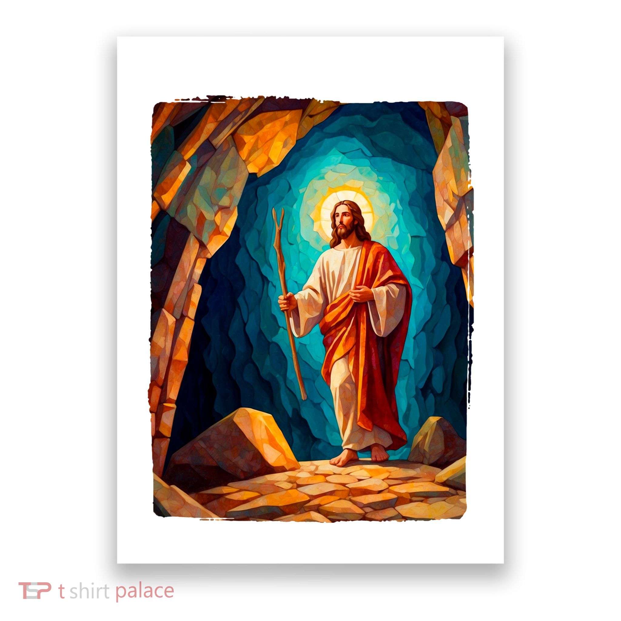 Jesus Christ Scene Portrait Poster