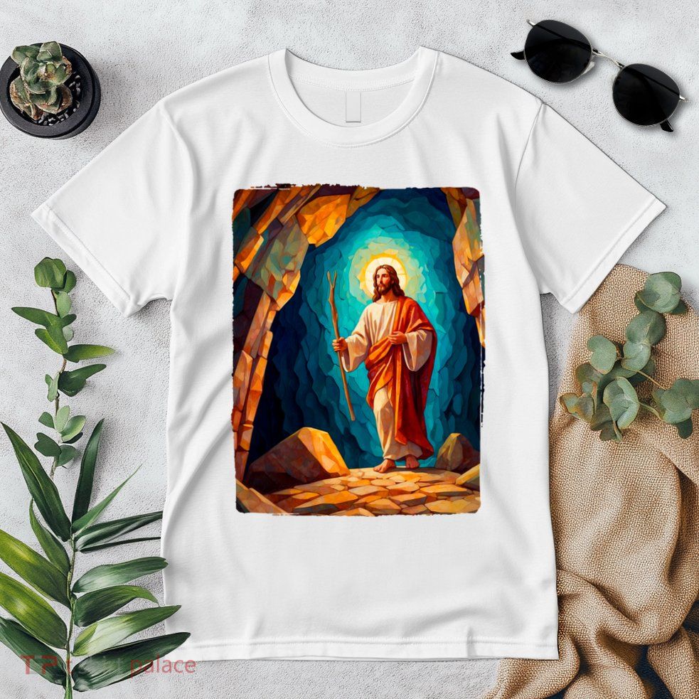 Jesus Christ Scene Portrait Premium T-Shirt