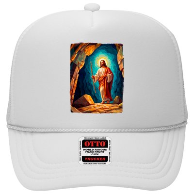 Jesus Christ Scene Portrait Trucker Hat