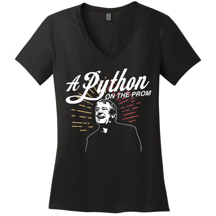 John Cleese Terry Jones A Python On The Prom Women's V-Neck T-Shirt