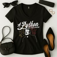 John Cleese Terry Jones A Python On The Prom Women's V-Neck T-Shirt