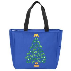 Joystick Christmas Tree Gamer Xmas Idea Xmas Videogames Cute Gift Zip Tote Bag