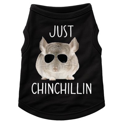 JUST CHINCHILLIN TSHIRT, CHINCHILLA, BRO, RELAXING, CHILLIN Doggie Tank