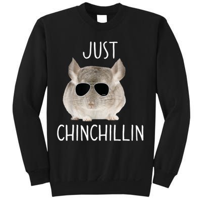 JUST CHINCHILLIN TSHIRT, CHINCHILLA, BRO, RELAXING, CHILLIN Sweatshirt