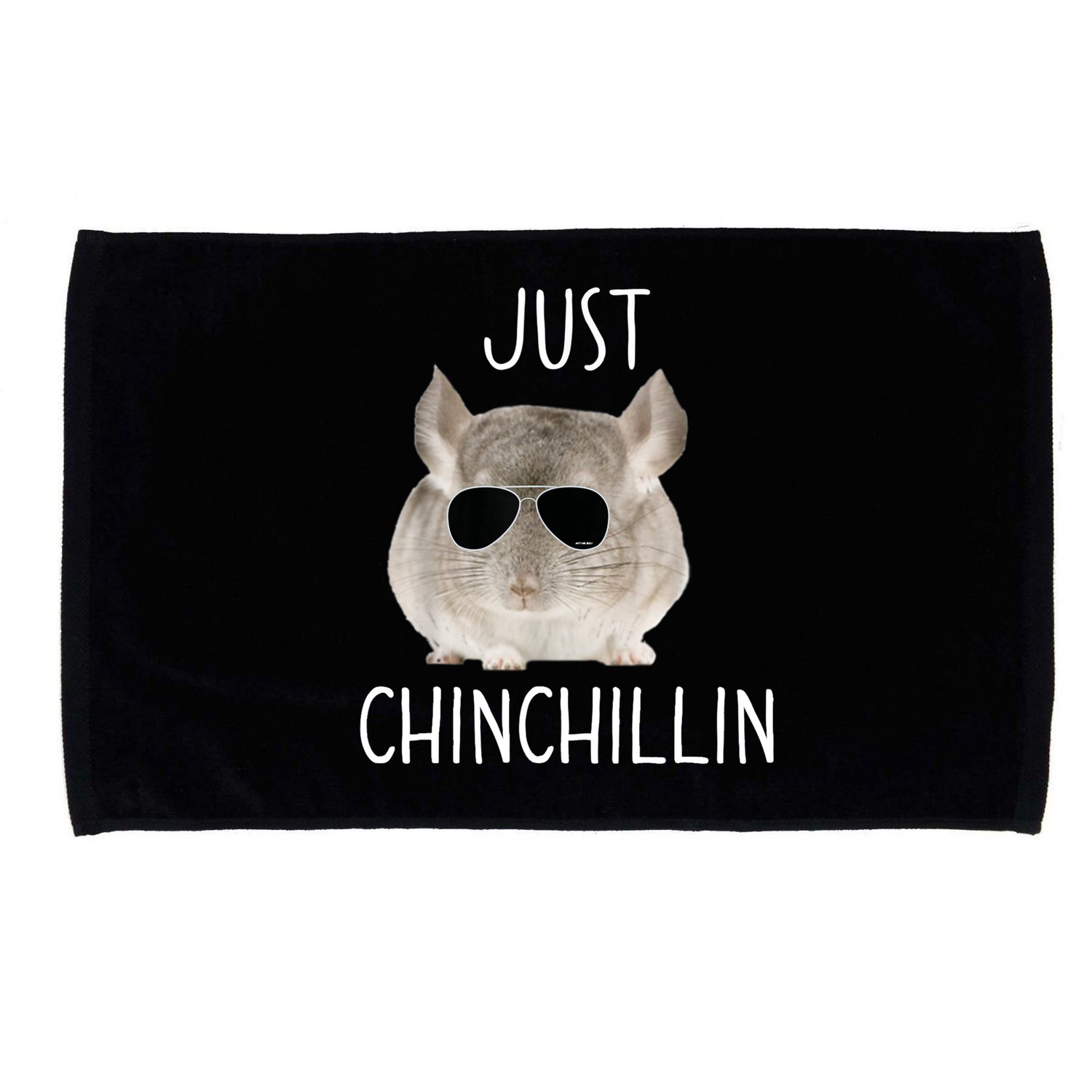 JUST CHINCHILLIN TSHIRT, CHINCHILLA, BRO, RELAXING, CHILLIN Microfiber Hand Towel