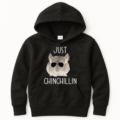 JUST CHINCHILLIN TSHIRT, CHINCHILLA, BRO, RELAXING, CHILLIN Kids Hoodie