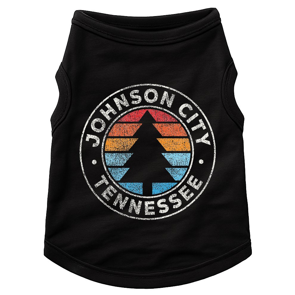 Johnson City Tennessee Tn Vintage Graphic Retro 70s Doggie Tank