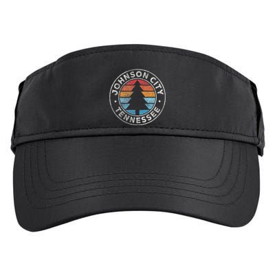 Johnson City Tennessee Tn Vintage Graphic Retro 70s Adult Drive Performance Visor