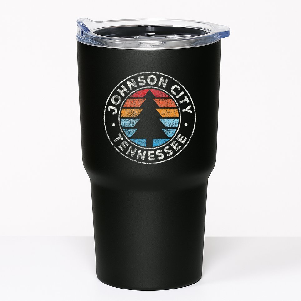Johnson City Tennessee Tn Vintage Graphic Retro 70s Tumbler