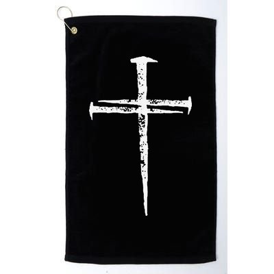 Jesus Cross Three Nails Christian Vintage Golf Towel