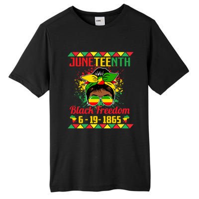 Juneteenth Celebrations Through Glasses Of Bold Black Women Tall Fusion ChromaSoft Performance T-Shirt