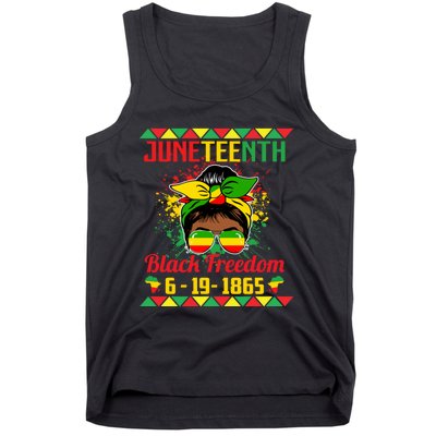 Juneteenth Celebrations Through Glasses Of Bold Black Women Tank Top