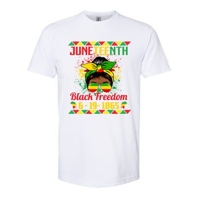 Juneteenth Celebrations Through Glasses Of Bold Black Women Softstyle CVC T-Shirt