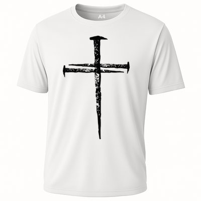 Jesus Cross Three Nails Christian Vintage Performance Shirt