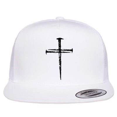 Jesus Cross Three Nails Christian Vintage Flatbill Hat