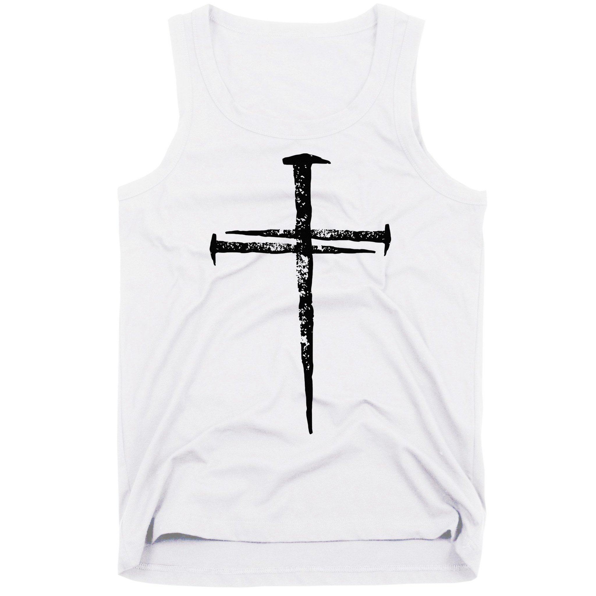 Jesus Cross Three Nails Christian Vintage Tank Top