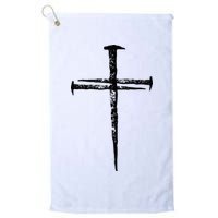 Jesus Cross Three Nails Christian Vintage Golf Towel