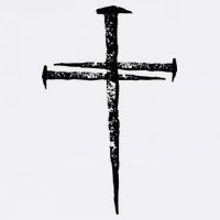 Jesus Cross Three Nails Christian Vintage Golf Towel