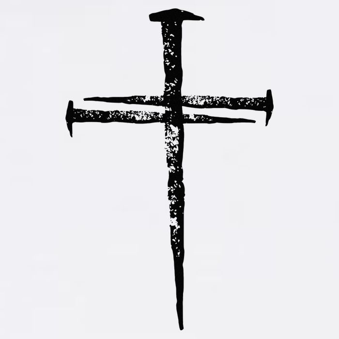 Jesus Cross Three Nails Christian Vintage Golf Towel