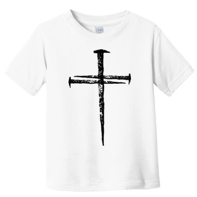 Jesus Cross Three Nails Christian Vintage Toddler T-Shirt
