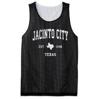 Jacinto City Texas Tx Vintage Sports Mesh Reversible Basketball Jersey Tank