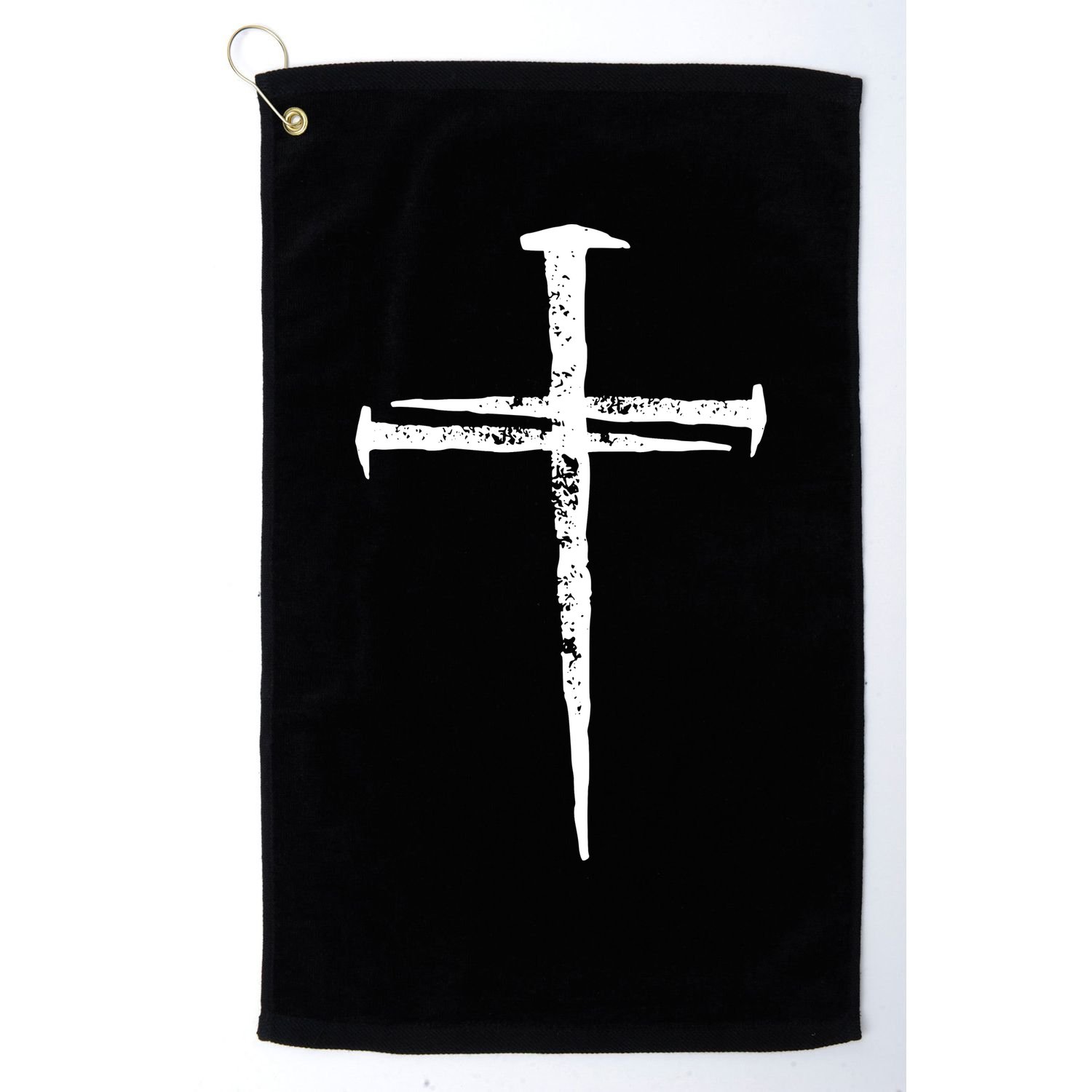 Jesus Cross Three Nails Christian Vintage Golf Towel