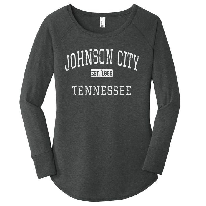 Johnson City Tennessee Tn Vintage Women's Perfect Tri Tunic Long Sleeve Shirt