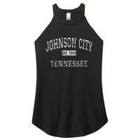 Johnson City Tennessee Tn Vintage Women's Perfect Tri Rocker Tank