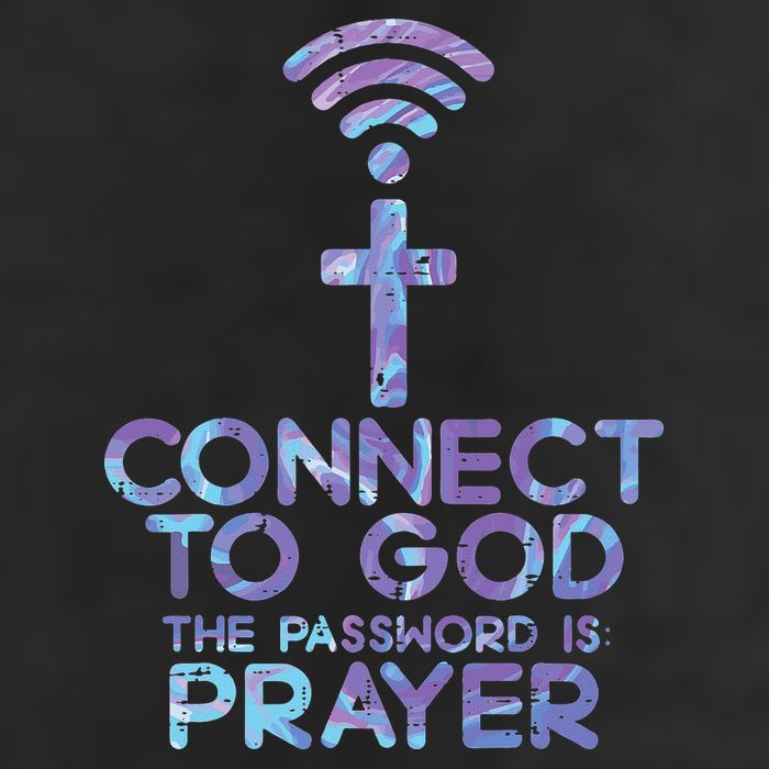 Jesus Christian Tee Connect To God The Password Is Prayer Cool Comfort Performance Bucket Hat