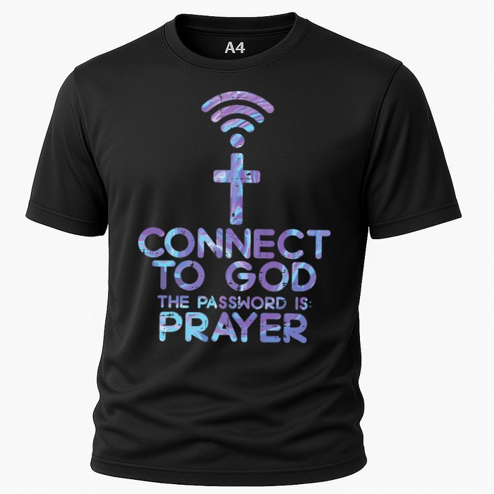 Jesus Christian Tee Connect To God The Password Is Prayer Performance Shirt