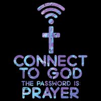 Jesus Christian Tee Connect To God The Password Is Prayer Impact Tech Backpack