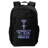 Jesus Christian Tee Connect To God The Password Is Prayer Backpack