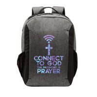 Jesus Christian Tee Connect To God The Password Is Prayer Vector Backpack
