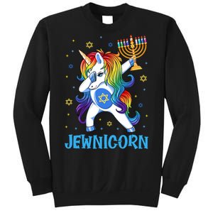 Jewnicorn Cute Unicorn Hanukkah Chanukah Pajamas Girls Sweatshirt