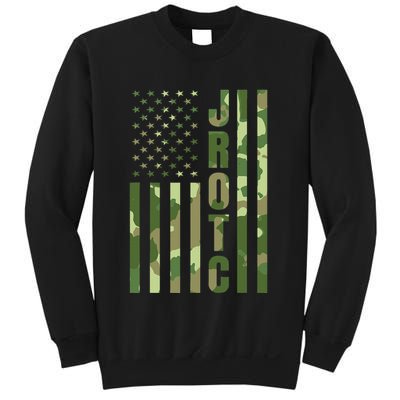 Jrotc Cadet United States Junior Rotc Camouflage Usa Flag Sweatshirt