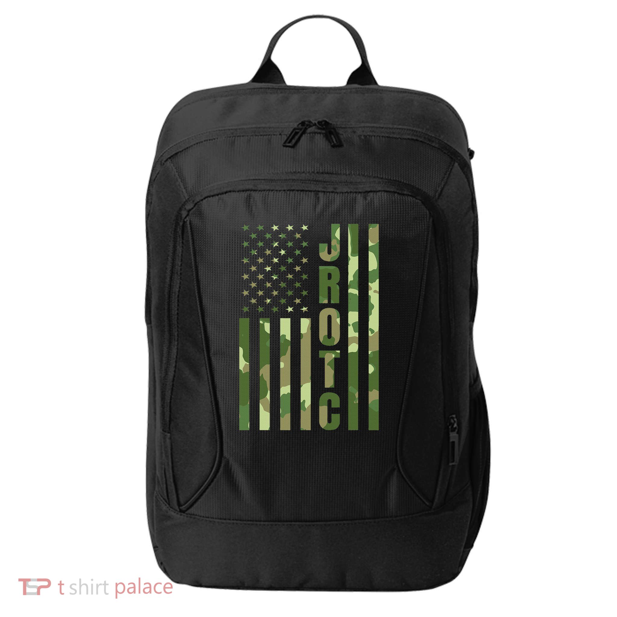 Jrotc Cadet United States Junior Rotc Camouflage Usa Flag City Backpack